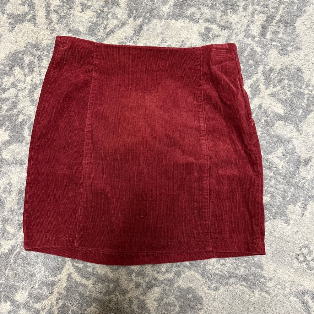 Red Pencil Mini Skirt for Casual Night Out